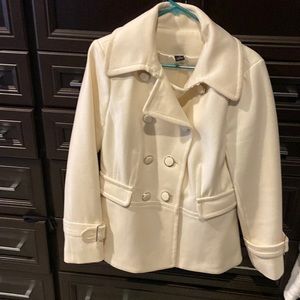 White/Cream Black House White Market Wool Coat